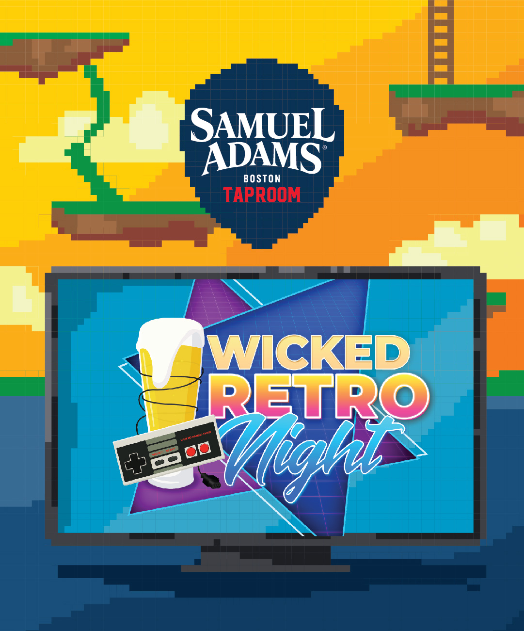 Samuel Adams Boston Tap Room - Wicked Retro
